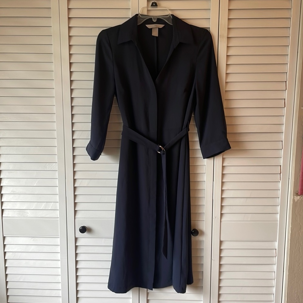 H&M Collared dress with belt